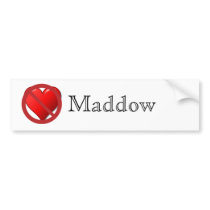 No Love for Maddow Bumper Sticker