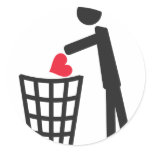 no love sticker