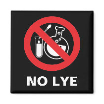 NO LYE Black magnets