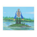 No, man is an island postcards