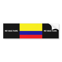 NO MAS FARC BUMPER STICKER bumper stickers