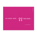 No matter what... Love more... F Postcard