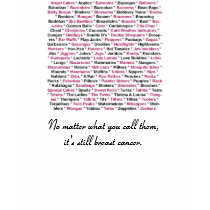No Matter What you call them - breast cancer t-shirts