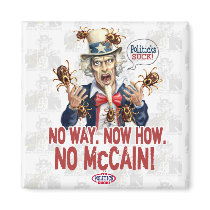 No McCain Politicks Suck Gear magnets by YesPoliticsSuck No McCain Politicks Suck Gear magnets