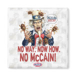 No McCain Politicks Suck Gear Fridge Magnets