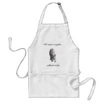 No meal is complete. . ., without cat fur. aprons by iamsocatty No meal is complete. . ., without cat fur. aprons