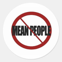 No Mean People Sticker