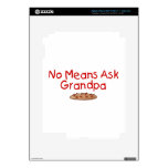 No Means Ask Grandpa Skin For iPad 3