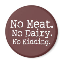 No Meat Vegan Message Swag Magnet