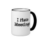 No Meetings Customized Funny Office Saying Mug
