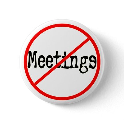 No Meetings Funny Office Saying pins