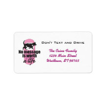 No Message is Worth a Life Address Labels