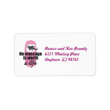 No Message is Worth a Life Address Labels