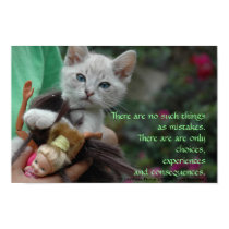 No Mistakes - Poster with Quote posters