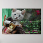 No Mistakes - Poster with Quote
