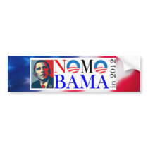 No Mo Bama in 2012 Bumper Sticker