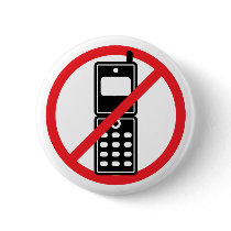 No Mobile Phones Pin