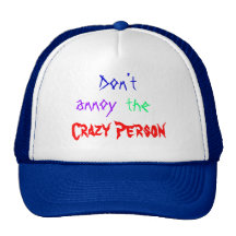 No moleste a la persona loca gorros bordados