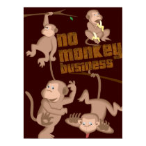 No Monkey Business | Kids Poster posters by noteworthy No Monkey Business | Kids Poster posters