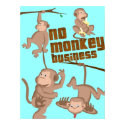 No Monkey Business | Kids Poster posters by noteworthy No Monkey Business | Kids Poster posters