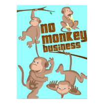 No Monkey Business | Kids Poster posters by noteworthy No Monkey Business | Kids Poster posters