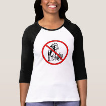 No Monkeys 3/4 Sleeve T-Shirt by IfYouHaveToAsk No Monkeys 3/4 Sleeve T-Shirt