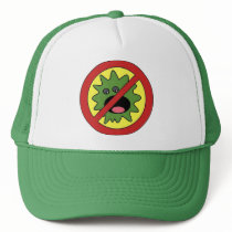 No Monsters Sign Mesh Hat