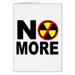 No More Anti-Nuclear Protest Slogan cards