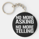 No More Asking No More Telling Key Chain