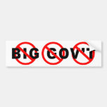 No More Big Government bumper stickers