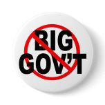 No More Big Government buttons