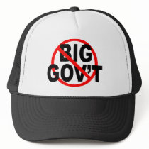 No More Big Government caps Mesh Hat