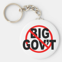 No More Big Government keychains