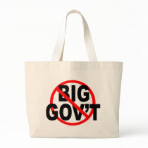 No More Big Government tote Canvas Bag