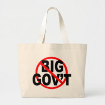 No More Big Government tote Canvas Bag