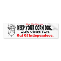 NO MORE CORNDOGS bumper stickers by killadog NO MORE CORNDOGS bumper stickers
