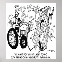 No More Cow Tipping Posters