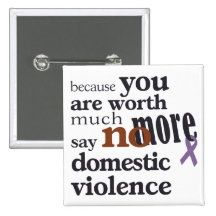 No More Domestic Violence Pin