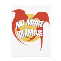 NO MORE DRAMAS postcards by naranjay NO MORE DRAMAS postcards