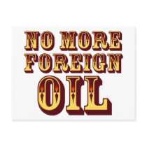 No More Foreign Oil postcards