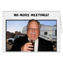 No more meetings cards