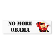 NO MORE OBAMA bumper sticker