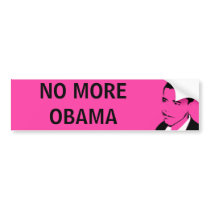 NO MORE OBAMA bumper sticker