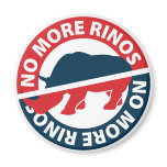 No More RINOS Fridge Magnet