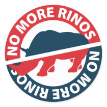 No More RINOS stickers by AmericanElephant No More RINOS stickers
