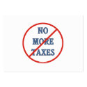 No More Taxes Business Card