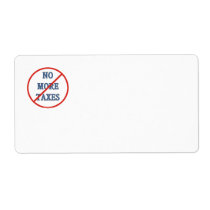 No More Taxes Shipping Labels