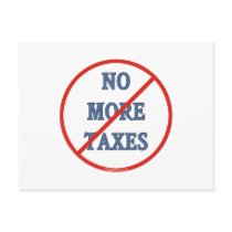 No More Taxes Postcard