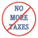 No More Taxes Sticker