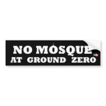 No mosque at ground zero bumper sticker